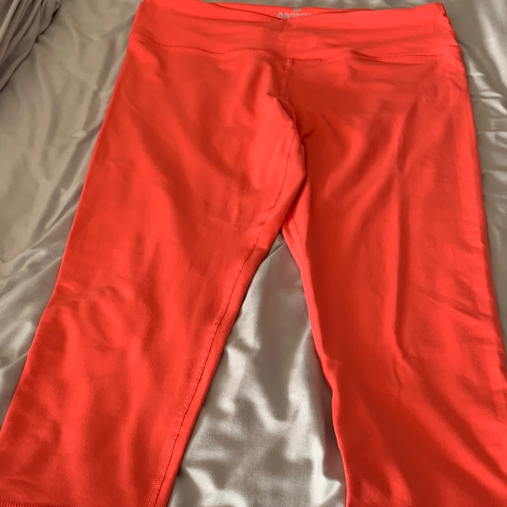 90 Degree By Reflex Vibrant Coral Leggings